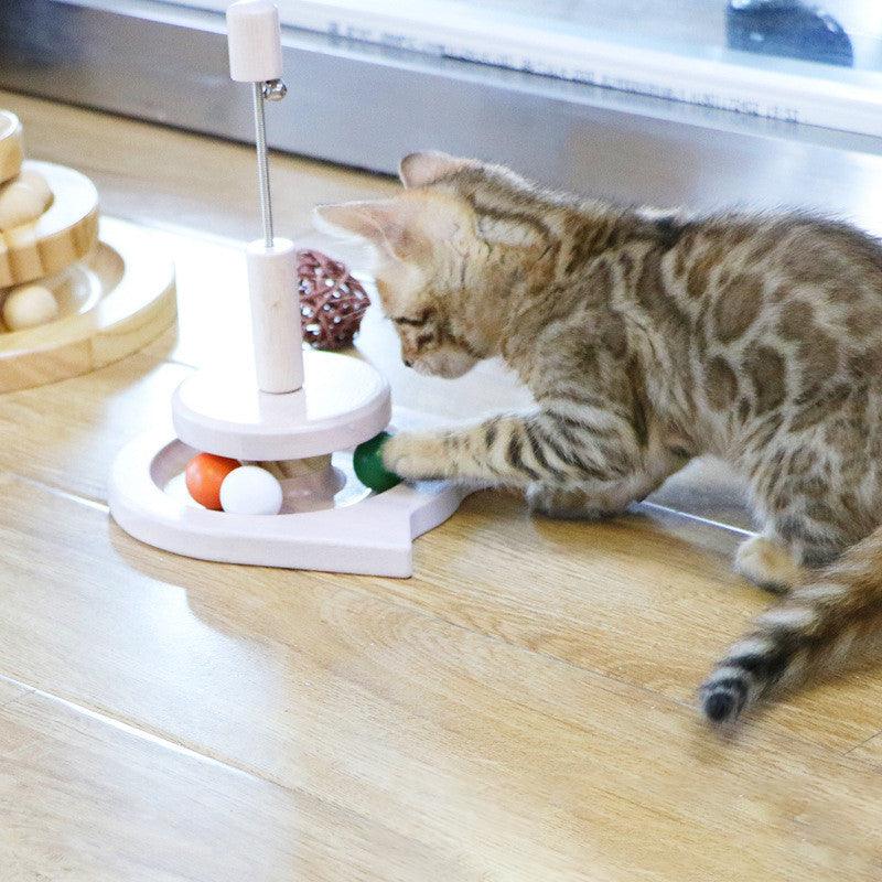 Whimsicat Wooden Interactive Cat Toy