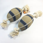 Durable Linen & Cotton Rope Dog Rugby Toy