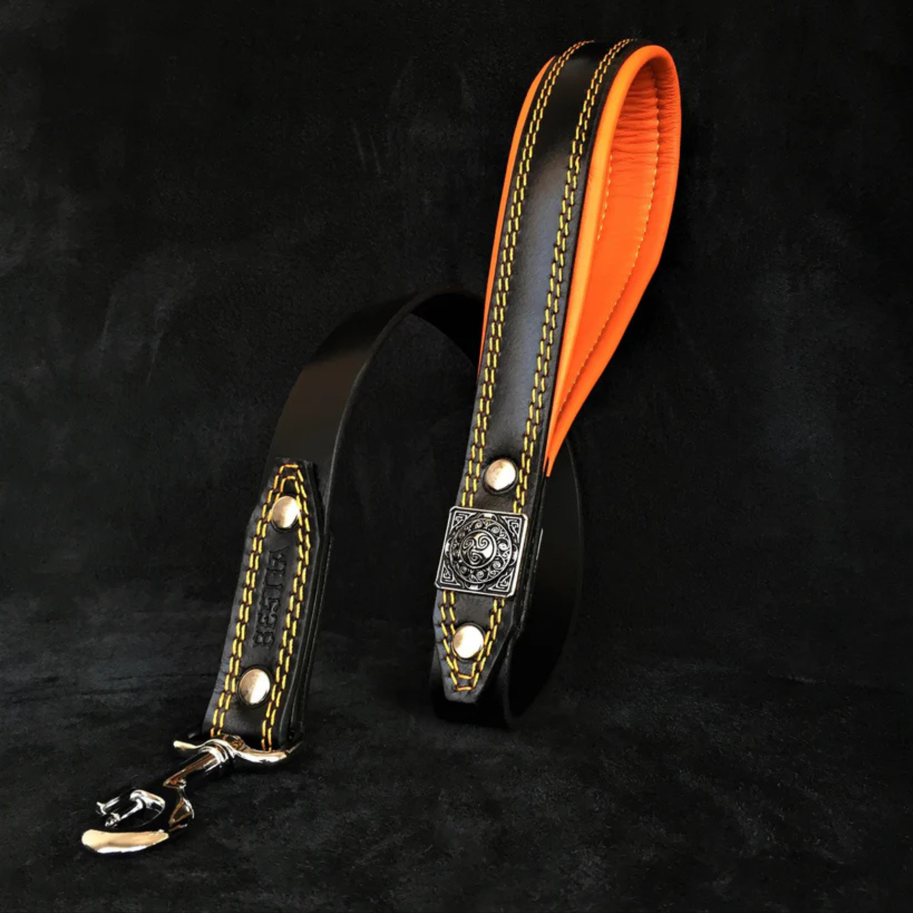 Eros Leash Black and Orange