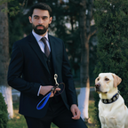 Bijou Leather Lead Blue