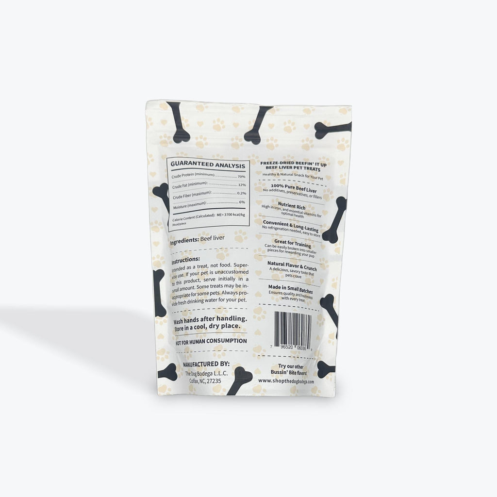 Single Ingredient, Freeze-Dried Training Treats for Dogs & Cats - Beef Liver