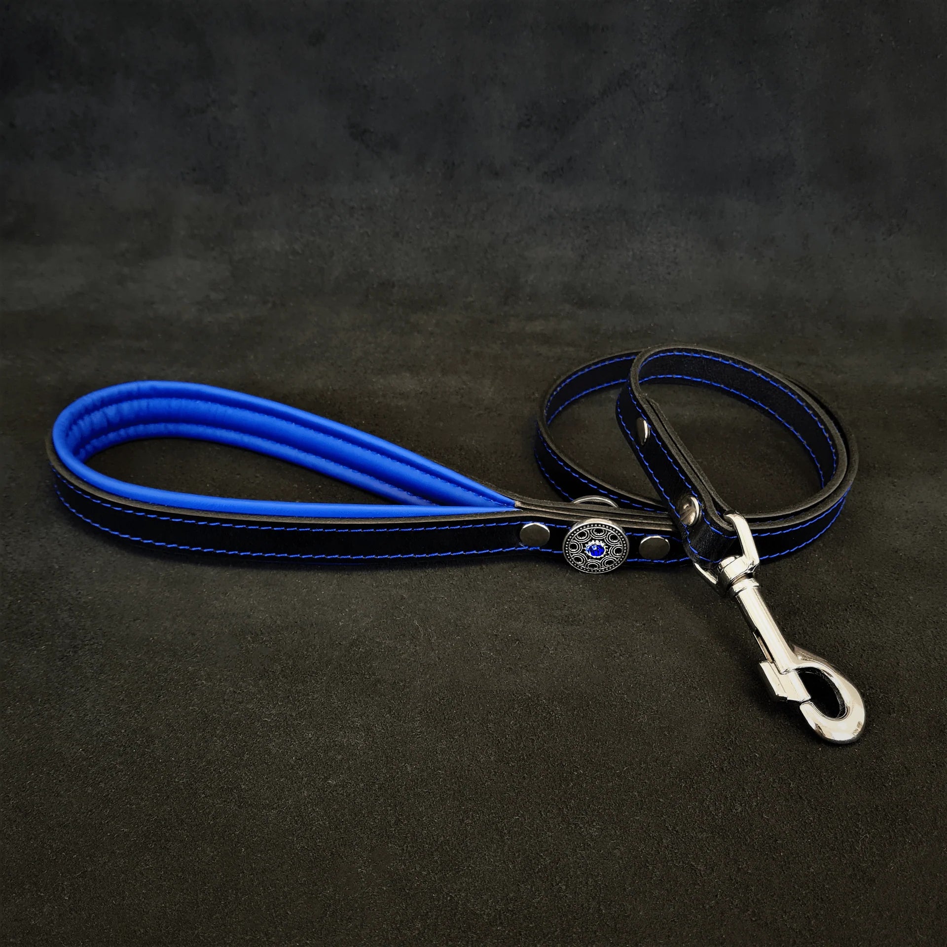Bijou Leather Lead Blue